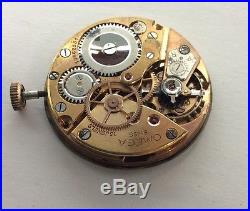 Movement Omega 30t2 Sc/rg With 2 Dials For Parts Or Repair (as Is)