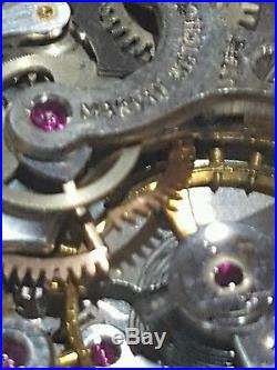 Marvin watch co. 3 register chronograph movement-parts/repair-nice dial-valjoux