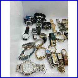 Men/Women 35 Watch Lot 3.2 Lbs Timex Relic Seiko ect Parts/Repair (Lot 15)