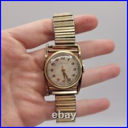 Men's 40s 50s Longines Mainliner Watch 10K Gold Filled Watch FOR PARTS/REPAIR