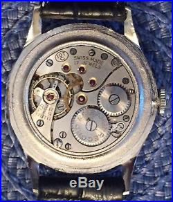 Men's Record Geneve Datofix Triple Calendar Moon Phase For Parts or Repair