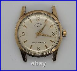 Men's Vintage Lord Elgin 25j Automatic 10k Rolled Gold Plated Watch Parts/Repair