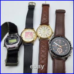 Men's Watch Lot Parts Repair Untested Digital Quartz Vintage Mixed Brands 1.14 l