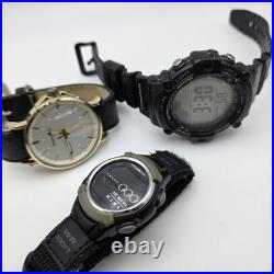 Men's Watch Lot Parts Repair Untested Digital Quartz Vintage Mixed Brands 1.14 l