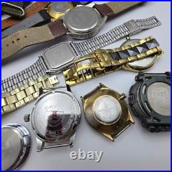 Men's Watch Lot Parts Repair Untested Digital Quartz Vintage Mixed Brands 1.14 l