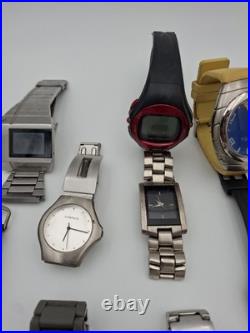 Men's Watch Lot (Skagen, Diesel, Casio, Fosil, Kenneth Cole) For Parts Or Repair