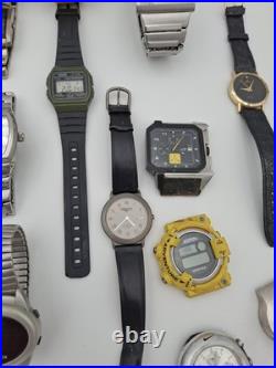 Men's Watch Lot (Skagen, Diesel, Casio, Fosil, Kenneth Cole) For Parts Or Repair