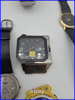 Men's Watch Lot (Skagen, Diesel, Casio, Fosil, Kenneth Cole) For Parts Or Repair
