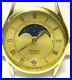 Mens Seiko Moonphase Calendar Date Gold Plated Watch 7434-7000 runs parts repair
