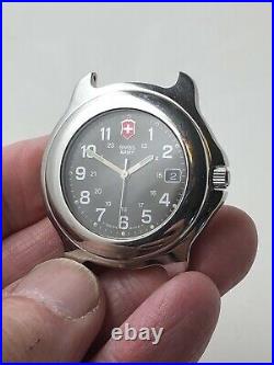 Mens Vintage Quartz Victorinox Wenger Swiss Army Watch Lot 3 Run Parts Repair