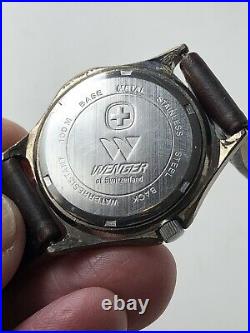 Mens Vintage Quartz Victorinox Wenger Swiss Army Watch Lot 3 Run Parts Repair
