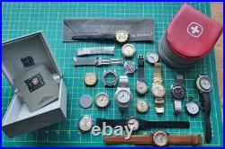 Mens Watch Repair Lot Auto Quartz Swiss Army TIMEX waltham Vintage Manual 16 Mens Watch Repair Lot Auto Quartz Swiss Army TIMEX waltham Vintage Manual 16