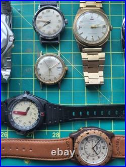 Mens Watch Repair Lot Auto Quartz Swiss Army TIMEX waltham Vintage Manual 16 Mens Watch Repair Lot Auto Quartz Swiss Army TIMEX waltham Vintage Manual 16