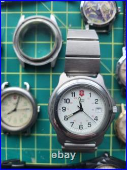 Mens Watch Repair Lot Auto Quartz Swiss Army TIMEX waltham Vintage Manual 16 Mens Watch Repair Lot Auto Quartz Swiss Army TIMEX waltham Vintage Manual 16