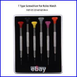 Metal Watch Repair Screwdriver 6 Spare Cutter Stainless Steel Parts For Rolex