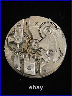 Minerva Moonphase Pocket Watch Movement FOR PARTS OR REPAIR