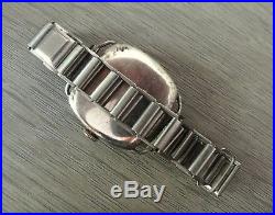 Montre ancienne OMEGA cal 26.5 silver case for parts or repair + bracelet GF
