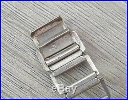 Montre ancienne OMEGA cal 26.5 silver case for parts or repair + bracelet GF