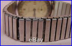 Movado 1940s 15 Jewel Triple Date SS Manual Watch As Is Parts Repair