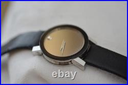 Movado Mirror Dial Watch Sapphire Model 84 G1 1896 not working parts/repair