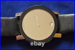 Movado Mirror Dial Watch Sapphire Model 84 G1 1896 not working parts/repair
