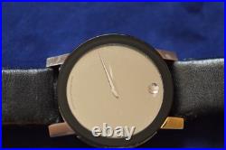 Movado Mirror Dial Watch Sapphire Model 84 G1 1896 not working parts/repair