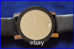 Movado Mirror Dial Watch Sapphire Model 84 G1 1896 not working parts/repair