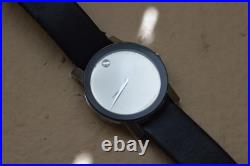 Movado Mirror Dial Watch Sapphire Model 84 G1 1896 not working parts/repair