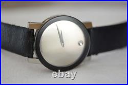 Movado Mirror Dial Watch Sapphire Model 84 G1 1896 not working parts/repair