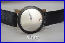 Movado Mirror Dial Watch Sapphire Model 84 G1 1896 not working parts/repair