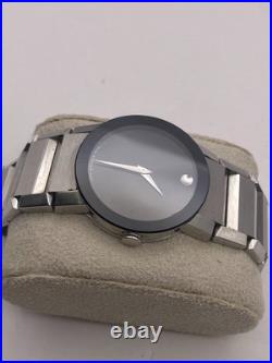 Movado Sapphire Mirror Museum Men's Watch 84. G1.1896 FOR PARTS OR REPAIR