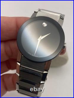 Movado Sapphire Mirror Museum Men's Watch 84. G1.1896 FOR PARTS OR REPAIR