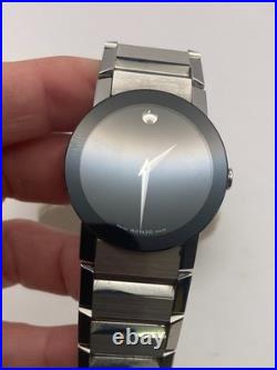 Movado Sapphire Mirror Museum Men's Watch 84. G1.1896 FOR PARTS OR REPAIR