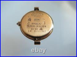 Must de Cartier 925 Argent OR G 20 M Ladies Watch Parts or Repair