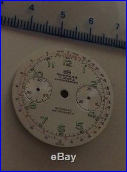 NOS Wakmann Chronograph Watch Dial Parts Repair Restore 31mm Breitling Swiss