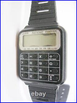 Nelsonic Grand Prix Calculator Watch Race Car Game for Parts Repair