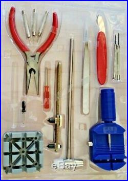 New! 15 Dies Watch Case Back Opener Kit for Breitling Repair Tool
