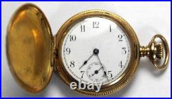 New England 35mm Gold Filled HUNTER Pocket Watch Parts/Repair