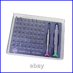New Watchmakers Assortment Of 56 Tips Stainless Steel Watch Screwdriver Set