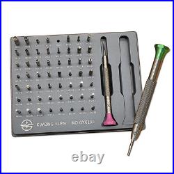 New Watchmakers Assortment Of 56 Tips Stainless Steel Watch Screwdriver Set
