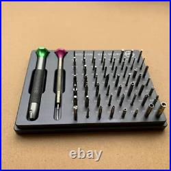 New Watchmakers Assortment Of 56 Tips Stainless Steel Watch Screwdriver Set