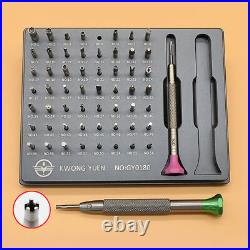 New Watchmakers Assortment Of 56 Tips Stainless Steel Watch Screwdriver Set