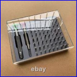 New Watchmakers Assortment Of 56 Tips Stainless Steel Watch Screwdriver Set