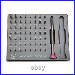 New Watchmakers Assortment Of 56 Tips Stainless Steel Watch Screwdriver Set