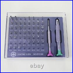 New Watchmakers Assortment Of 56 Tips Stainless Steel Watch Screwdriver Set