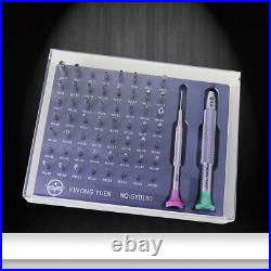 New Watchmakers Assortment Of 56 Tips Stainless Steel Watch Screwdriver Set