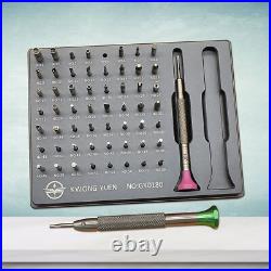 New Watchmakers Assortment Of 56 Tips Stainless Steel Watch Screwdriver Set