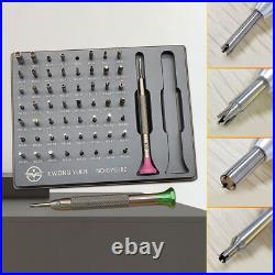 New Watchmakers Assortment Of 56 Tips Stainless Steel Watch Screwdriver Set
