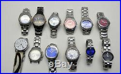 Nice Lot Of Mens 12 Fossil Watches for Parts & Repair