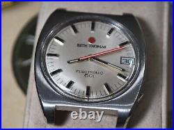 Nice Vintage 1970s SETH THOMAS Electronic 601 S. S Men's Watch -4 Repair /Parts